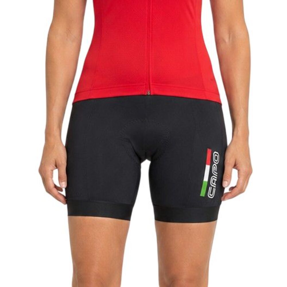 Capo 7" Cycling Shorts Women's Large Breathable Moisture-Wicking Italian Flag